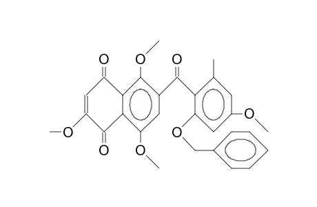 6-(2-Benzyloxy-4-methoxy-6-methyl-benzoyl)-2,5,8 -trimethoxy-1,4-naphthoquinone