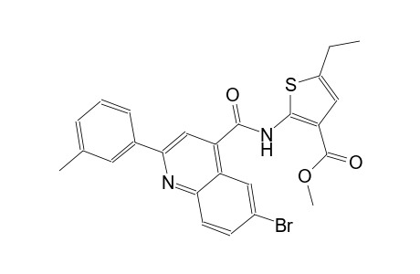 methyl 2-({[6-bromo-2-(3-methylphenyl)-4-quinolinyl]carbonyl}amino)-5-ethyl-3-thiophenecarboxylate
