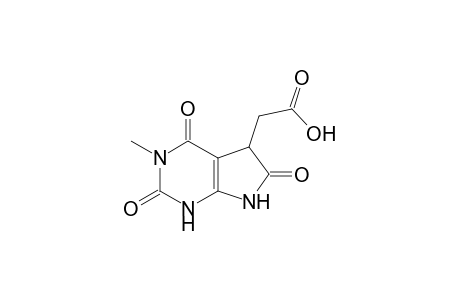 2-(2,4,6-triketo-3-methyl-5,7-dihydro-1H-pyrrolo[2,3-d]pyrimidin-5-yl)acetic acid