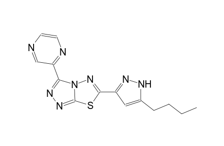 [1,2,4]triazolo[3,4-b][1,3,4]thiadiazole, 6-(5-butyl-1H-pyrazol-3-yl)-3-pyrazinyl-
