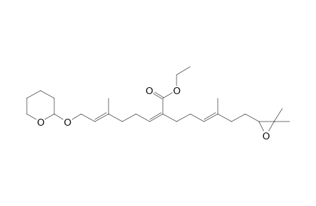 (2E,10E)-14,15-Epoxy-7-ethoxycarbonyl-3,11,15-trimethyl-1-(tetrahydropyran-2-yloxy)hexadec-2,6,10-triene