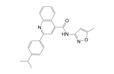 2-(4-isopropylphenyl)-N-(5-methyl-3-isoxazolyl)-4-quinolinecarboxamide