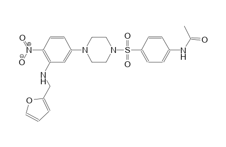 acetamide, N-[4-[[4-[3-[(2-furanylmethyl)amino]-4-nitrophenyl]-1-piperazinyl]sulfonyl]phenyl]-