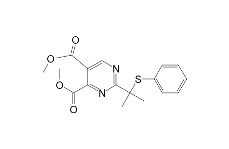 2-[1-methyl-1-(phenylthio)ethyl]pyrimidine-4,5-dicarboxylic acid dimethyl ester