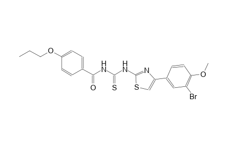 N-[4-(3-bromo-4-methoxyphenyl)-1,3-thiazol-2-yl]-N'-(4-propoxybenzoyl)thiourea