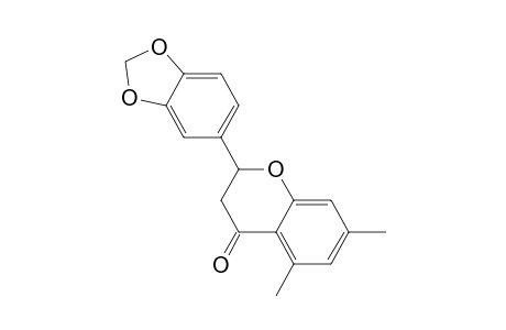 5,7-Dimethyl-3',4'-methylenedioxyflavanone