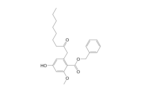 benzyl 4-hydroxy-2-methoxy-6-(2-oxononyl)benzoate