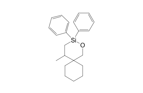 5-Methyl-3,3-diphenyl-2-oxa-3-silaspiro[5.5]undecane