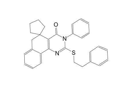 2-(phenethylthio)-3-phenyl-3H-spiro[benzo[h]quinazoline-5,1'-cyclopentan]-4(6H)-one