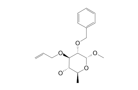 METHYL-3-O-ALLYL-2-O-BENZYL-6-DEOXY-ALPHA-D-GLUCOPYRANOSIDE