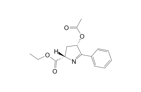 cis-Ethyl 3-acetoxy-2-phenyl-1-pyrrolidine-5-carboxylate