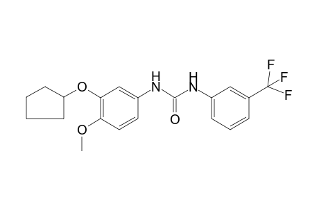 1-[3-(cyclopentoxy)-4-methoxy-phenyl]-3-[3-(trifluoromethyl)phenyl]urea