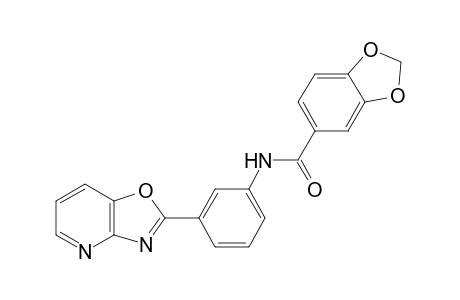 1,3-Benzodioxole-5-carboxamide, N-(3-oxazolo[4,5-b]pyridin-2-ylphenyl)-