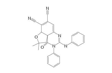 3-ANILINO-2,7A,9,10-TETRAHYDRO-9,9-DIMETHYL-1-OXO-2-PHENYL-1H-FURO-[3,2-E]-CHINAZOLINE-6,7-DICARBONITRILE
