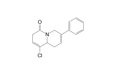 (+-)-1-Chloro-7-phenyl-3,6,9,9a-tetrahydroquinolizin-4-one