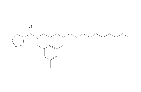 Cyclopentanecarboxamide, N-(3,5-dimethylbenzyl)-N-tetradecyl-