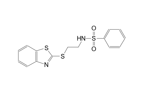 N-[2-(1,3-benzothiazol-2-ylsulfanyl)ethyl]benzenesulfonamide