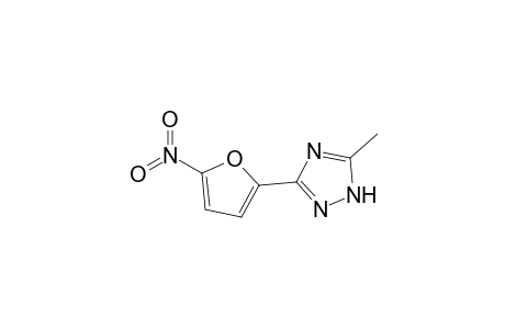 5-Methyl-3-(5-nitro-2-furanyl)-1H-1,2,4-triazole