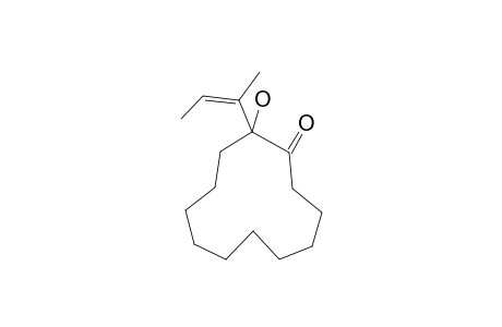 (E)-2-HYDROXY-2-(1-METHYLPROP-1-ENYL)-CYCLODODECANONE