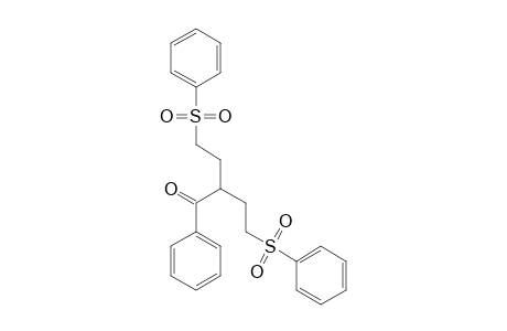 1-Phenyl-4-(phenylsulfonyl)-2-[2-(phenylsulfonyl)ethyl]butan-1-one