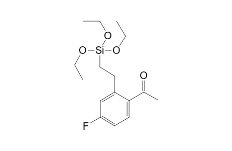 4-Fluoro-2-[2-(triethoxysilyl)ethyl]acetophenone