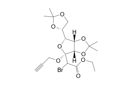 Ethyl 2-Bromo-2-[6-[2,2-dimethyl-(4R)-1,3-dioxolan-4-yl]-2,2-dimethyl-4-(2-propynyloxy)-(3aS,4S,6R,6aS)-perhydrofuro[3,4-d][1,3]dioxol-4-yl]acetate