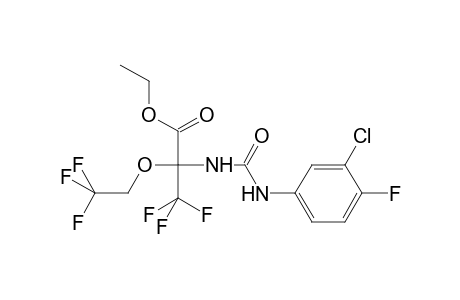 Ethyl 2-{[(3-chloro-4-fluorophenyl)carbamoyl]amino}-3,3,3-trifluoro-2-(2,2,2-trifluoroethoxy)propanoate