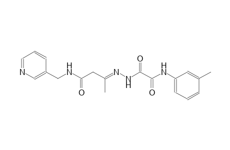 acetic acid, [(3-methylphenyl)amino]oxo-, 2-[(E)-1-methyl-3-oxo-3-[(3-pyridinylmethyl)amino]propylidene]hydrazide