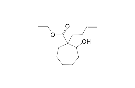 (+-)-(1RS,2SR)-Ethyl 1-(but-3-enyl)-2-hydroxycycloheptane-1-carboxylate