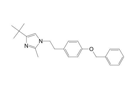1H-Imidazole, 4-(1,1-dimethylethyl)-2-methyl-1-[2-[4-(phenylmethoxy)phenyl]ethyl]-