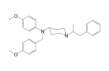 N-4-Methoxybenzyl-N-4-methoxyphenyl-1-(1-phenylpropan-2-yl)piperidin-4-amine