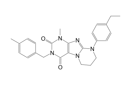 9-(4-ethylphenyl)-1-methyl-3-(4-methylbenzyl)-6,7,8,9-tetrahydropyrimido[2,1-f]purine-2,4(1H,3H)-dione