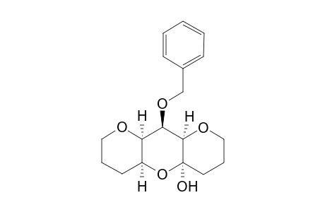 (9R,4aR,8aR,9a.epison.,10a.epison.)-9-(Benzyloxy)octahydro-1,8,10-trioxaanthracen-4a-ol