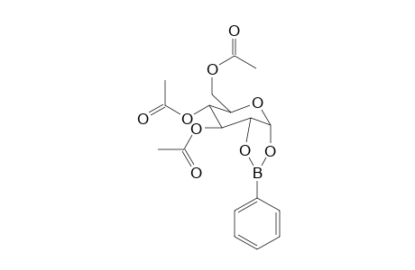 3,4,6-O-Triacetyl-1,2-O-phenylboraanylidene-glucopyranose