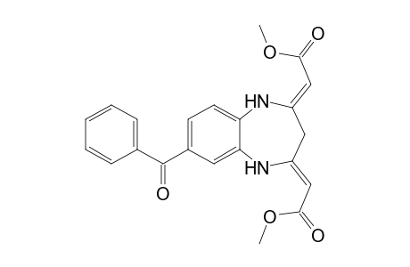 (2Z,2'Z)-Dimethyl 2,2'-(7-benzoyl-1H-benzo[b][1,4]diazepine-2,4(3H,5H)-diylidene)diacetate