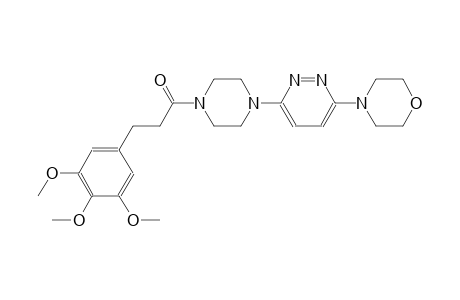 morpholine, 4-[6-[4-[1-oxo-3-(3,4,5-trimethoxyphenyl)propyl]-1-piperazinyl]-3-pyridazinyl]-