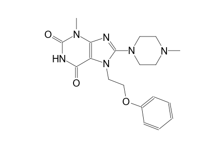 3-methyl-8-(4-methyl-1-piperazinyl)-7-(2-phenoxyethyl)-3,7-dihydro-1H-purine-2,6-dione