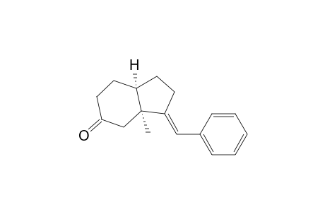 5H-Inden-5-one, octahydro-3a-methyl-3-(phenylmethylene)-, (3E,3a.alpha.,7a.alpha.)-