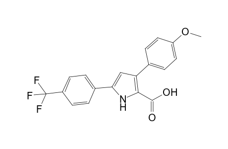 3-(4-Methoxyphenyl)-5-[4-(trifluoromethyl)phenyl]-1H-pyrrole-2-carboxylic acid
