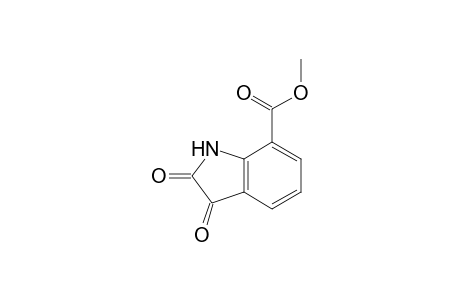 7-Indolinecarboxylic acid, 2,3-dioxo-, methyl ester