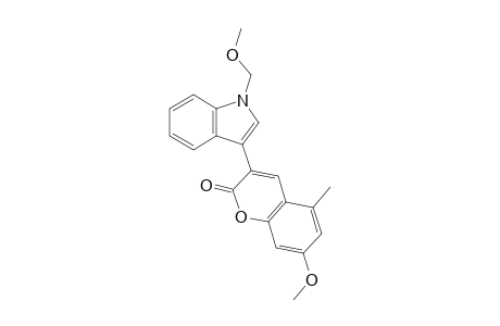 7-Methoxy-3-(1-(methoxymethyl)-1H-indol-3-yl)5-methyl-2H-chromen-2-one