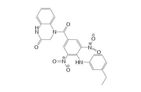 2(1H)-quinoxalinone, 4-[4-[(3-ethylphenyl)amino]-3,5-dinitrobenzoyl]-3,4-dihydro-