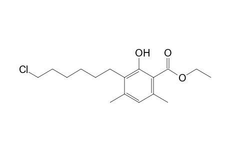 Ethyl 3-(6-Chlorohexyl)-2-hydroxy-4,6-dimethylbenzoate