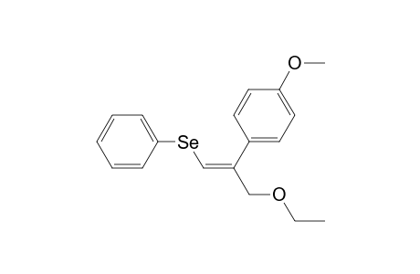 (E)-3-Ethoxy-2-(4'-methoxyphenyl)propenyl phenyl selenide