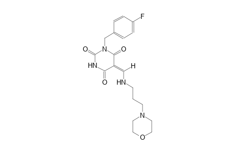 (5E)-1-(4-fluorobenzyl)-5-({[3-(4-morpholinyl)propyl]amino}methylene)-2,4,6(1H,3H,5H)-pyrimidinetrione