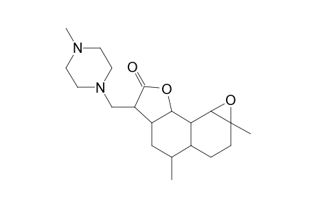 3,13-Dioxatetracyclo[7.5.0.0(2.6).0(12.14)]tetradecan-4-one, 8,12-dimethyl-5-(4-methyl-1-piperazinyl)methyl-