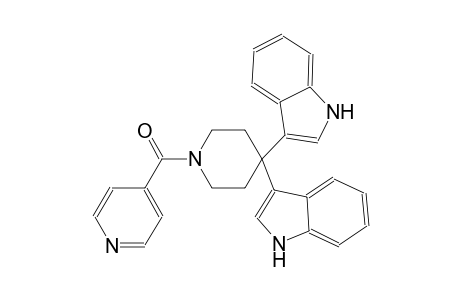 1H-indole, 3-[4-(1H-indol-3-yl)-1-(4-pyridinylcarbonyl)-4-piperidinyl]-