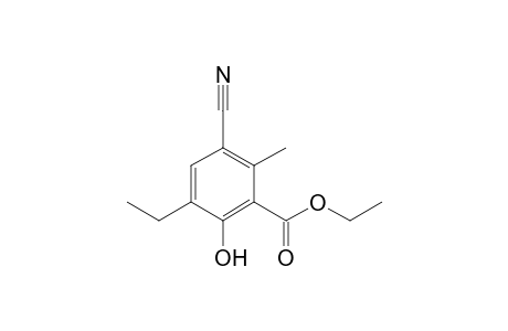 Ethyl 3-Cyano-6-hydroxy-5-ethyl-2-methylbenzoate