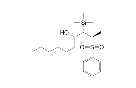 2R*,3S*,4S*-2-(Phenylsulfonyl)-3-(trimethylsilyl)decan-4-ol
