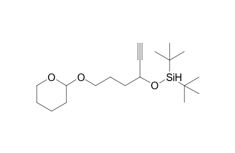 di-tert-Butyl-{1-[3-(tetrahydropyran-2-yloxy)propyl]prop-2-ynyloxy}silane